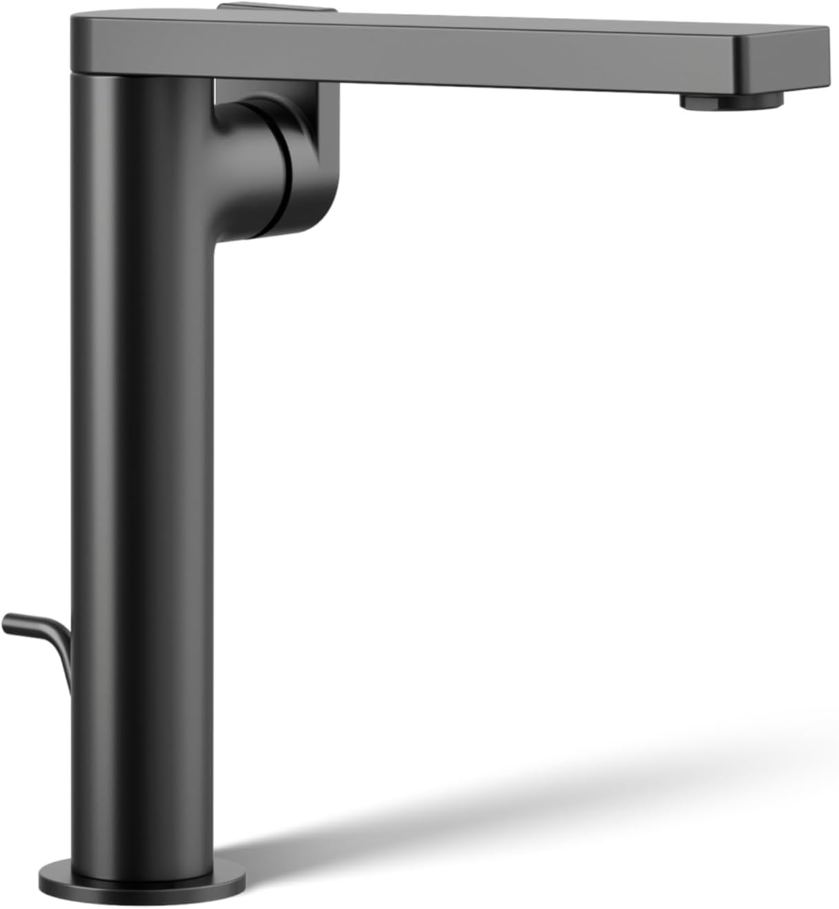Kohler 73168-4-BL Composed® Tall Single-Handle Bathroom Sink Faucet with Lever Handle, 1.2 gpm, Matte Black