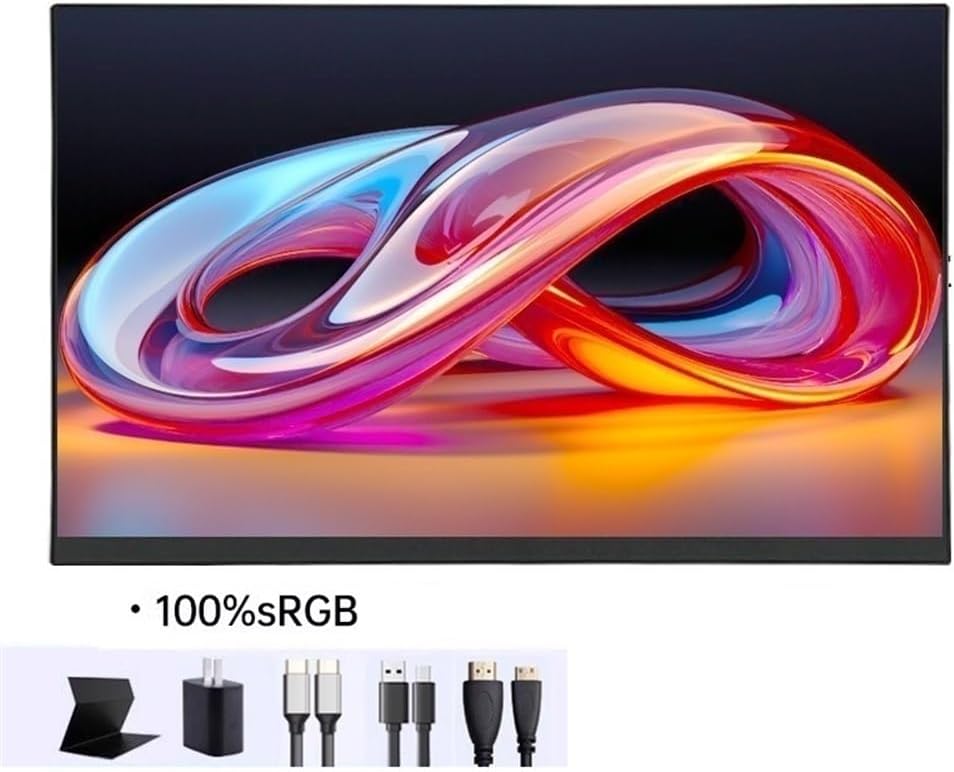 Flicker Free 16 Inch Full HD 2K Resolution 16:10 Multi-Function Extended Screen Portable Monitor with Speakers