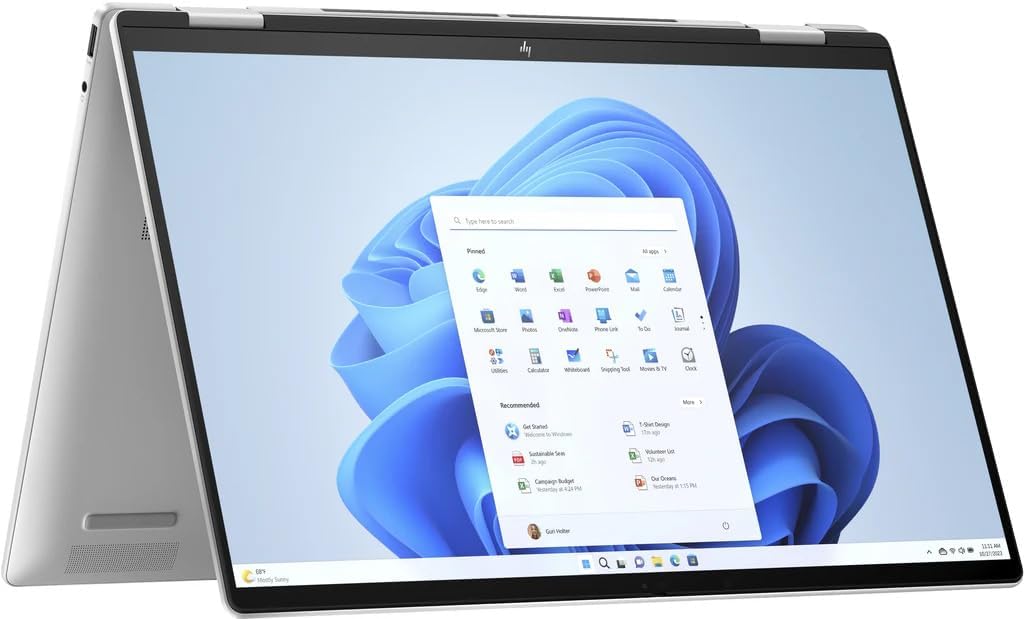 HP Envy x360 2-in-1 16 2024 Laptop 16' WUXGA IPS Touchscreen 12-Core Intel Ultra 7 155U 16GB LPDDR5 1TB SSD Intel Iris Xe Graphics Thunderbolt 4 Wi-Fi 6E Backlit Keyboard Win11 Home w/ONT 32GB USB