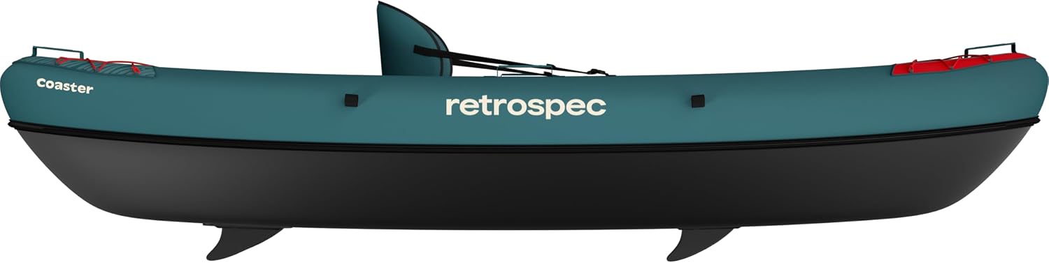 Retrospec Coaster Single & Tandem Inflatable Kayak for Adults - Blow Up Kayak, 220 & 440lb Capacity, Portable Lightweight Kayak with Paddle, Pump & Carry Bag