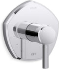 Kohler TS27043-4-CP OCCASION™ Rite-Temp® pressure-balancing valve trim with lever handle, Polished Chrome