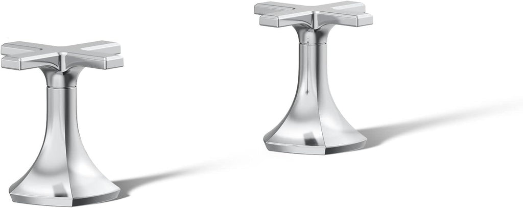 Kohler 27010-3-CP OCCASION™ Cross bathroom sink faucet handles, Polished Chrome