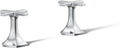 Kohler 27010-3-CP OCCASION™ Cross bathroom sink faucet handles, Polished Chrome