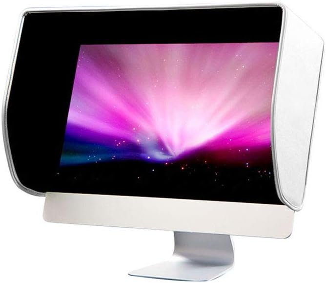 27-Inch Computer Screen Hood, Anti-Stray Light and Anti-Peeping Eye Protection Baffle, Suitable for Apple iMac/Imacpro Model Computers, Suitable for Frame Width 65CM,Silver