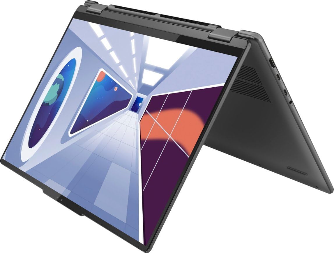 Lenovo Yoga 7 2-in-1 Laptop, Intel 12-Core i7-1360P, 16' WQXGA IPS Touchscreen, Iris Xe Graphics, 16GB LPDDR5 1TB SSD, Backlit Keyboard, Fingerprint, Thunderbolt 4, WiFi 6E, Win10 Pro