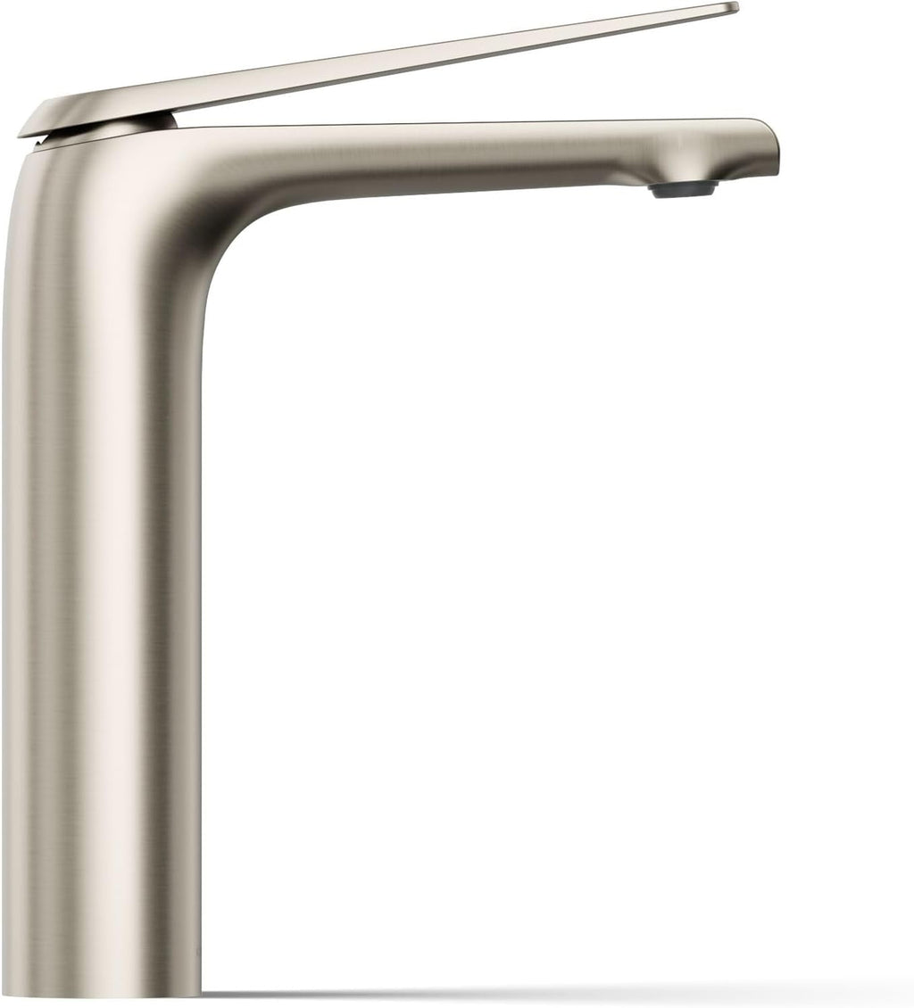Kohler 97347-4-BN Avid® Tall Single-Handle Bathroom Sink Faucet, 1.2 gpm, Vibrant Brushed Nickel