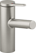 KOHLER K-99492-4-BN Elate Single-Handle Bathroom Sink Faucet, Pop-Up Drain, 0.5 GPM, Single Lever Handle, Sleek Design, Vibrant Brushed Nickel