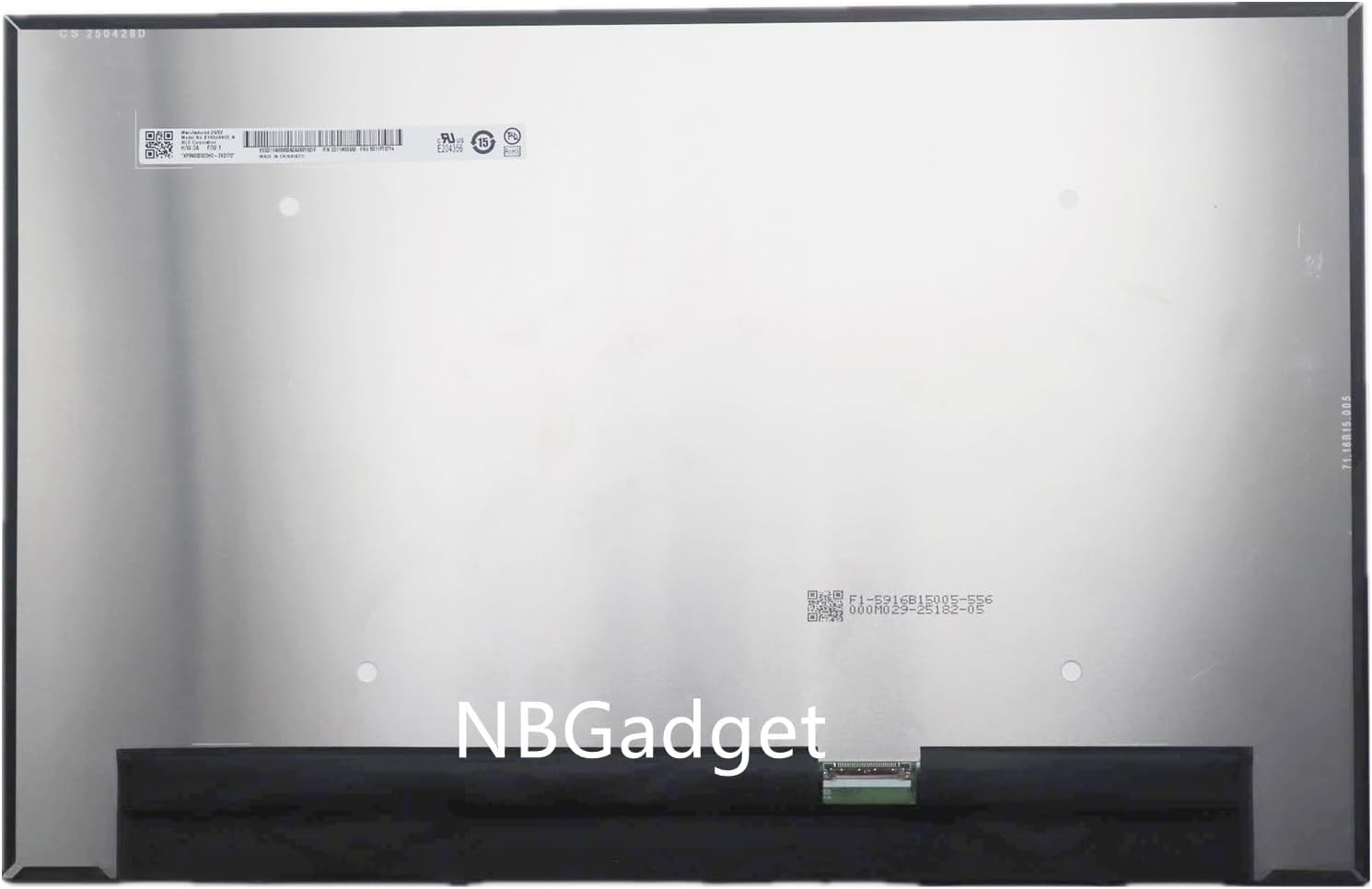 B160UAN06.N N160JCA-GT1 M160NW49 R0 16.0' WUXGA 1920x1200 LCD Non-Touch Screen Display Replacement for Laptop