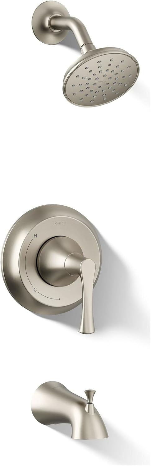 Kohler TS35937-4Y-BN Buckley™ Rite-Temp® bath and shower trim kit, 2.5 gpm, Vibrant Brushed Nickel