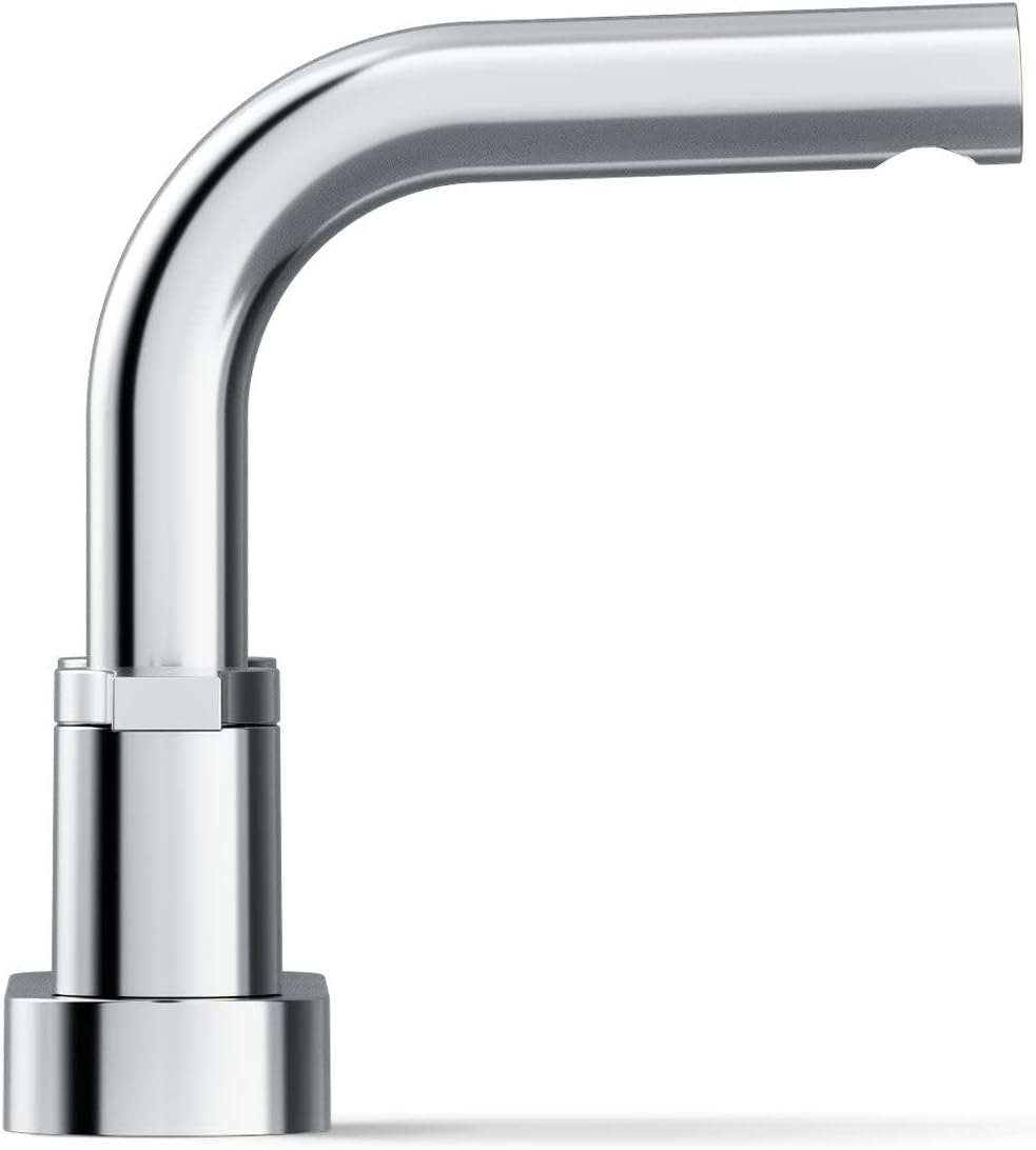 KOHLER K-33591-4N-CP Elate® Centerset Bathroom Sink Faucet, Durable Brass, Contemporary Look, Easy Maintenance, Bathroom Faucets, 0.5 GPM, Polished Chrome