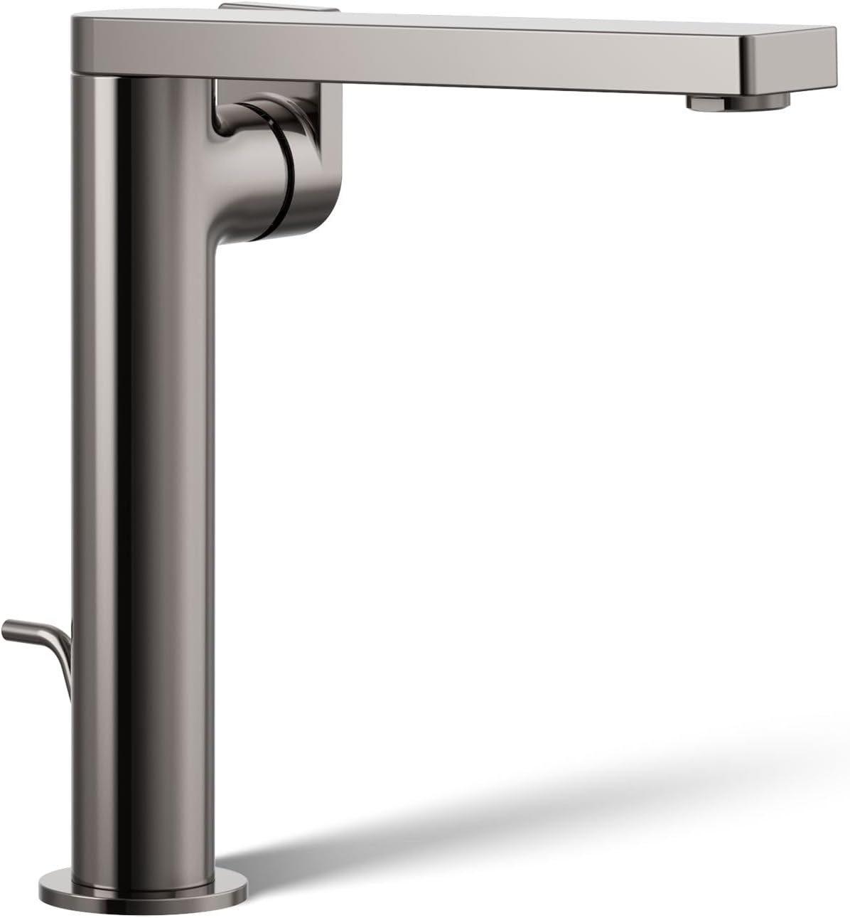 Kohler 73168-4-TT Composed® Tall Single-Handle Bathroom Sink Faucet with Lever Handle, 1.2 gpm, Vibrant Titanium
