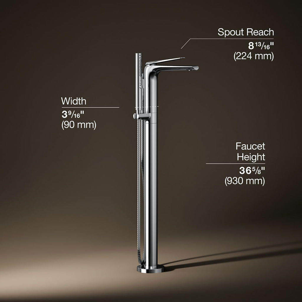 Kohler K-T97367-4-CP Avid Tub Faucet, Polished Chrome