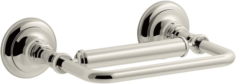 KOHLER K-72573-SN Artifacts Pivoting Toilet Tissue Holder, Vibrant Polished Nickel