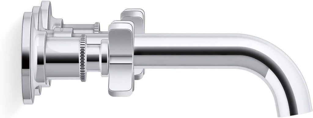 Kohler KT35909-3-BN Castia by Studio McGee 1.2 GPM Wall Mounted Widespread Bathroom Faucet Vibrant Brushed Nickel