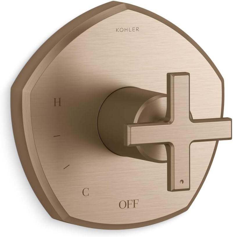 KOHLER K- TS27043-3-BV OCCASION™ RITE-TEMP VALVE TRIM, Vibrant Brushed Bronze