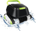 Cordless Robotic Pool Cleaner, Swimming Pool Sewage Suction Robot, Swimming Pool Fish Pond Cleaning Treatment Equipment with 180 Mins Running Time, for Above-Ground Pools Up to 24 * 12 m