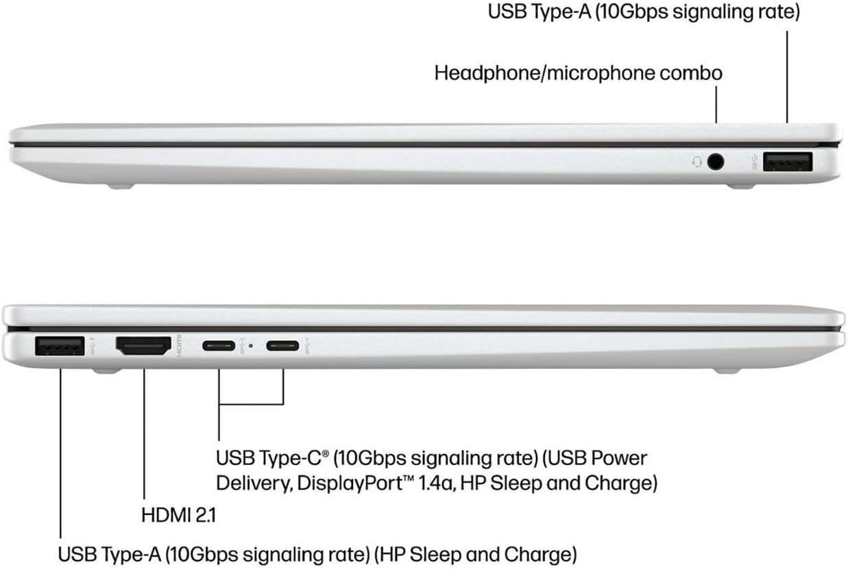HP Envy 2-in-1 Laptop, 14' WUXGA IPS Touchscreen Display, Ryzen 5 8640HS (Up to 4.9Hz), 16GB DDR5, 512GB PCIe 4.0, Backlit KB, WiFi 6E, USB-C, BT, HDMI, Long Battery Life, PDG HDMI Cable, Win 11 Pro