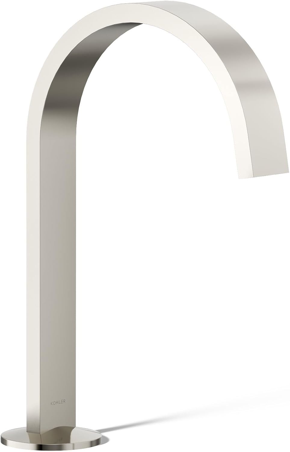 Kohler 77968-SN Components® Bathroom Sink Faucet spout with Ribbon Design, 1.2 gpm, Vibrant Polished Nickel