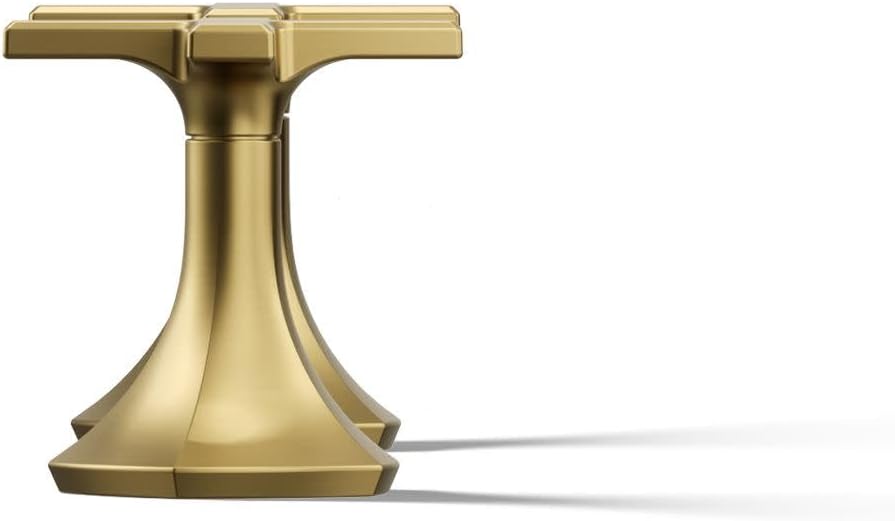 Kohler 27010-3-2MB OCCASION™ Cross bathroom sink faucet handles, Vibrant Brushed Moderne Brass