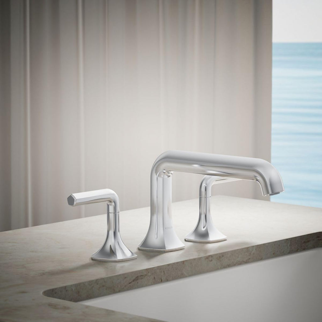 Kohler 27017-CP Occasion™ Deck-Mount Bath spout with Straight Design, Polished Chrome