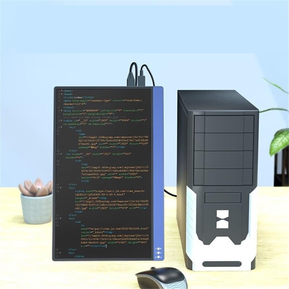 Portable Monitor for Laptop 15-inch Portable Monitor Full HD (1080p) 1920 X 1080, USB-C Connectivity Second Screen Portable Gaming Monitor