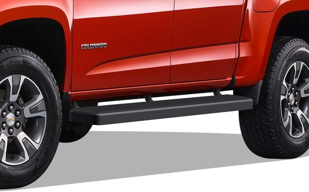 Tuxtreme Running Boards 6-inch Black Compatible with Chevy Colorado GMC Canyon 2015-2026 Crew Cab Stainless Steel (Nerf Bars Side Steps Side Bars)