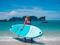 Inflatable Paddle Board 9.9'x33 x5 with Premium SUP Accessories & Backpack, Wide Stance, Bottom Fin for Paddling, Paddle, Leash, Surf Control, for Youth & Adult