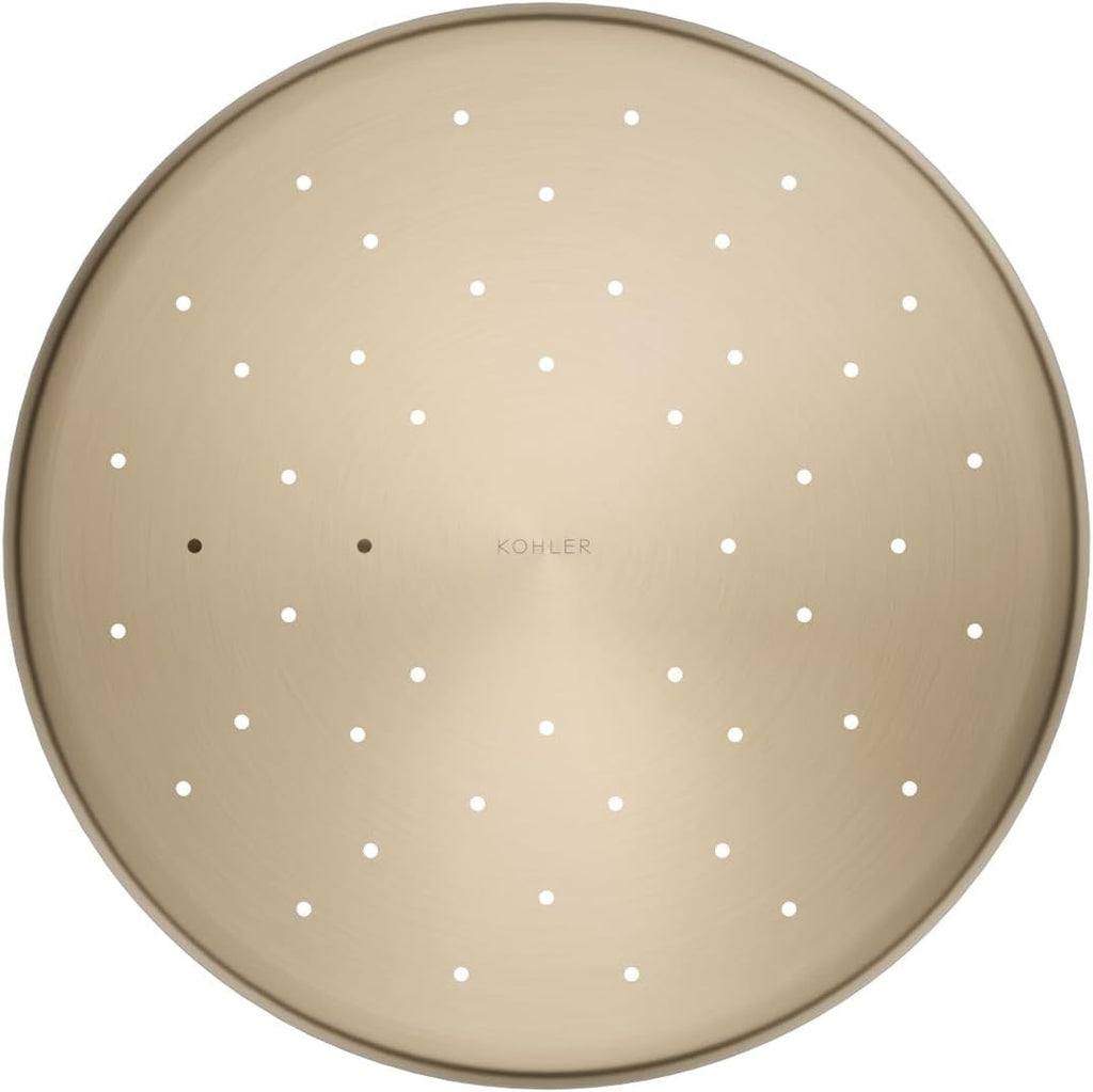 Kohler 26301-BV Statement® Open Rain iconic single-function rainhead,' 2.5 gpm, Vibrant Brushed Bronze