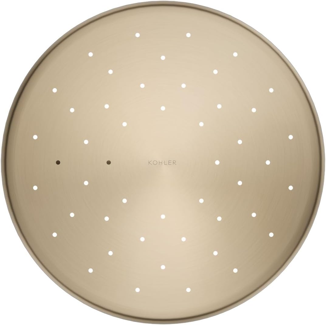 Kohler 26301-BV Statement® Open Rain iconic single-function rainhead,' 2.5 gpm, Vibrant Brushed Bronze
