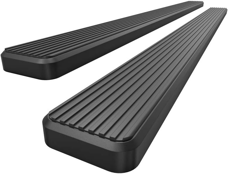 APS Running Boards 5 inches Matte Black Compatible with Toyota Tacoma 1995-2004 Extended Xtra Cab (4WD or Prerunner 2WD 4WD) Stainless Steel (Nerf Bars Side Steps Side Bars)