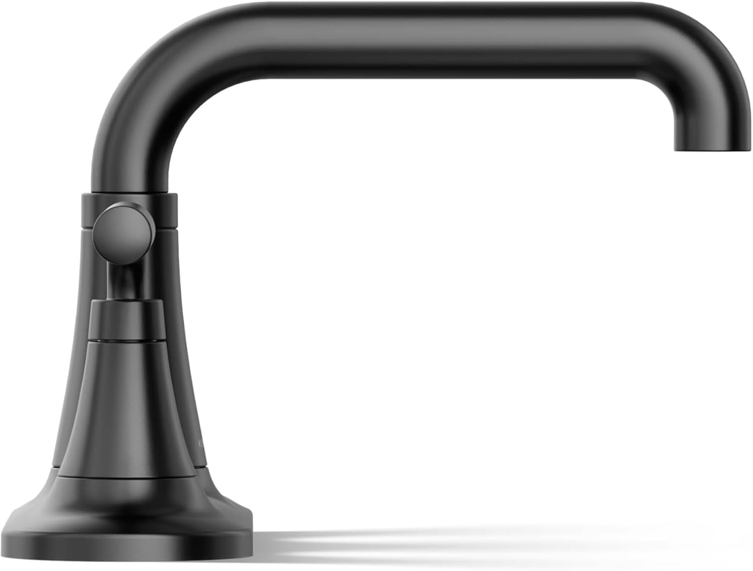 KOHLER K-27414-4K-BL Tone™ Centerset Bathroom Sink Faucet, Clicker Drain, Bathroom Faucets, 1.0 GPM, Matte Black