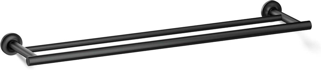 Kohler 14375-BL Purist® 24' Double Towel bar, Matte Black
