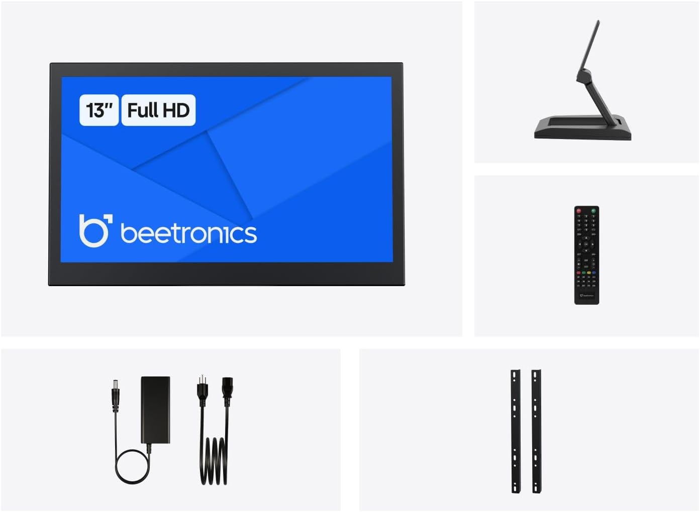 Beetronics 13-Inch Full HD IPS Monitor - Professional Industrial-Grade Display | HDMI, VGA, BNC, RCA Inputs | Durable Metal Housing, Matte Screen, 24/7 Continuous Operation, Wide Viewing Angle, 13HD7M