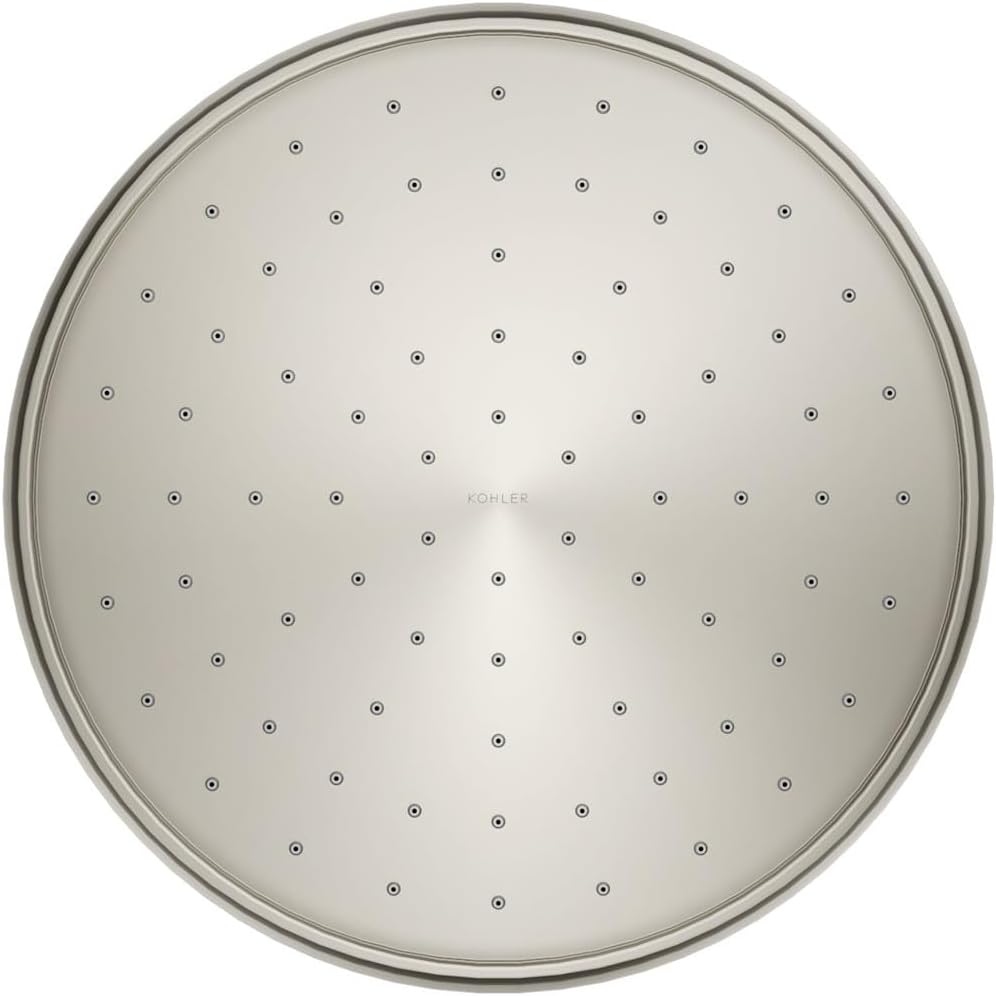 Kohler 13693-G-BN Traditional 10' single-function rainhead, 1.75 gpm, Vibrant Brushed Nickel