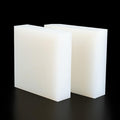2-Pack White Silicone Cushion Pads 200mm x 200mm Thickness 12mm to 50mm Shock-Absorbing, Non-Slip Rubber Pads for Furniture, Machines, Electronics,35mm(45mm)