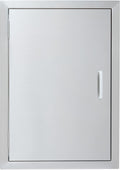 CO-Z Outdoor Kitchen Doors, Weatherproof 304 Stainless Steel Built in Single Access Doors for Outside Kitchen Commercial Grilling Grill BBQ Island Barbeque Station Storage Cabinet (17' x 24')