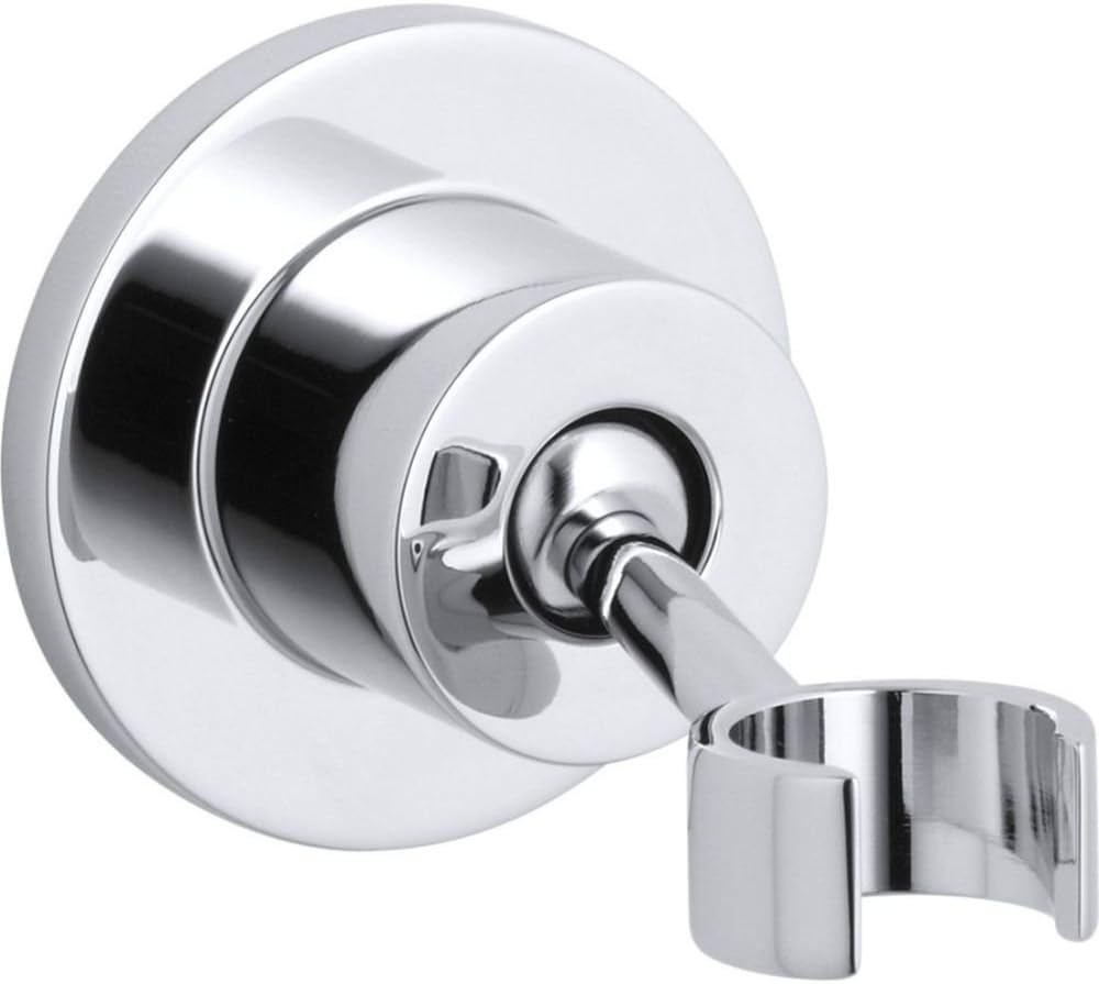 Kohler K-975-SN Stillness Adjustable Wall-Mount Bracket, Vibrant Polished Nickel