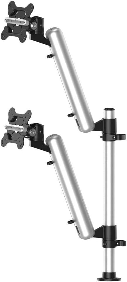 Dual Track Rail Mount for Apple Display w/Quick Release Spring Arms