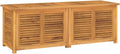 vidaXL Garden Storage Box Teak brown Solid teak wood with water-based finish