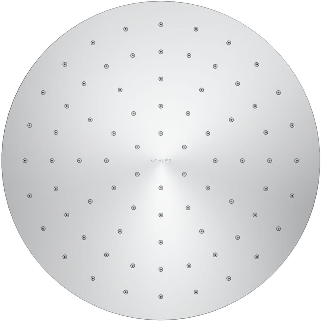 Kohler 13689-CP Contemporary Round 10' single-function rainhead, 2.5 gpm, Polished Chrome