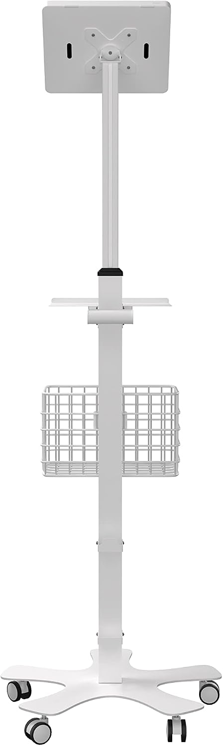 Premium Medical Tablet Stand – CTA Height Adjustable Mobile Tablet Stand with Add-ons for Healthcare - for iPad mini A17 Pro & 1/2/3/4/5/6 - Samsung Tab A 8' inch
