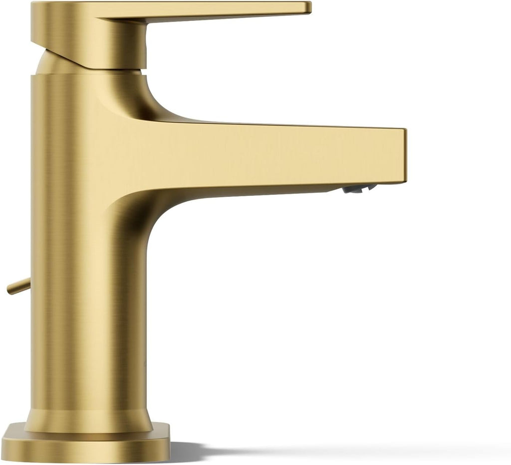 Kohler 74021-4-2MB Taut® Single-Handle Bathroom Sink Faucet, 1.2 gpm, Vibrant Brushed Moderne Brass
