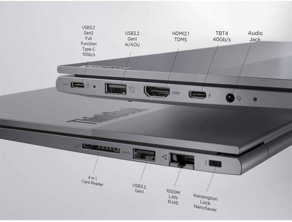 Lenovo ThinkBook 14 G7 ARP Laptop / 14' 1920x1200 Touchscreen/AMD Ryzen 7 7735HS / AMD Radeon 680M Graphics / 64GB DDR5 2TB NVMe SSD/Backlit KB Fingerprint WiFi 6 / Win11 Pro