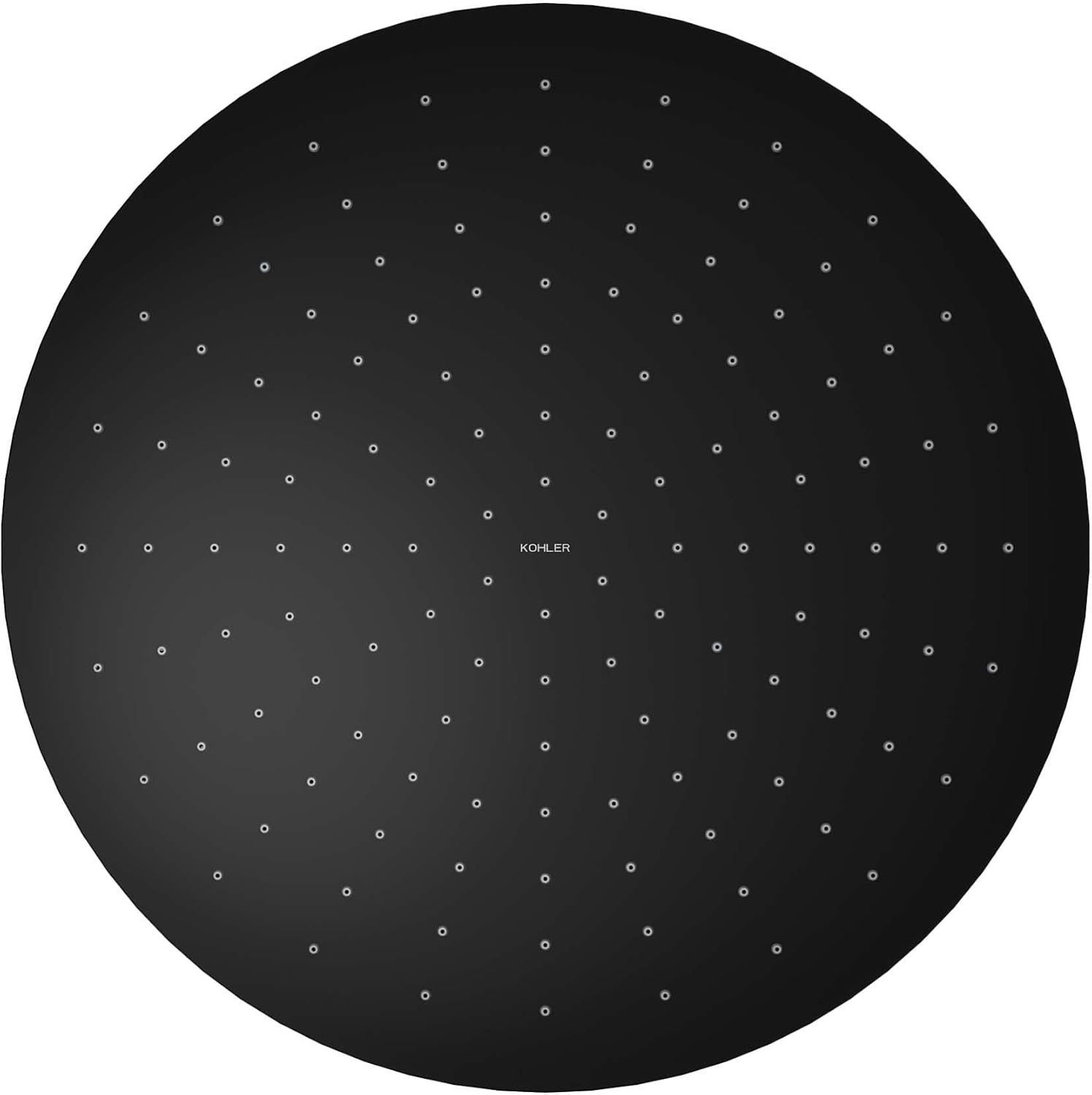 Kohler 13691-BL Contemporary Round 14' single-function rainhead, 2.5 gpm, Matte Black
