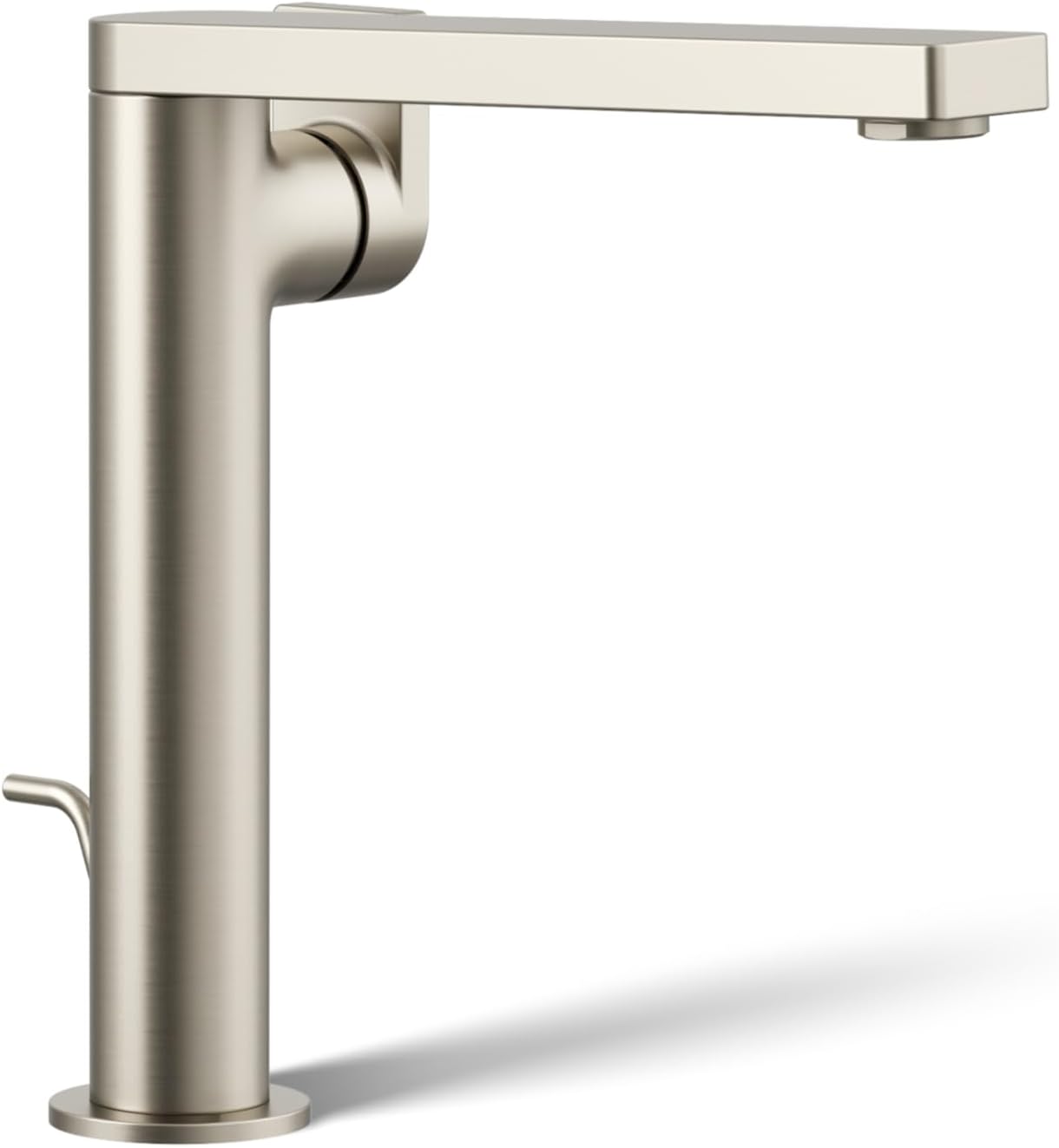Kohler 73168-4-BN Composed® Tall Single-Handle Bathroom Sink Faucet with Lever Handle, 1.2 gpm, Vibrant Brushed Nickel
