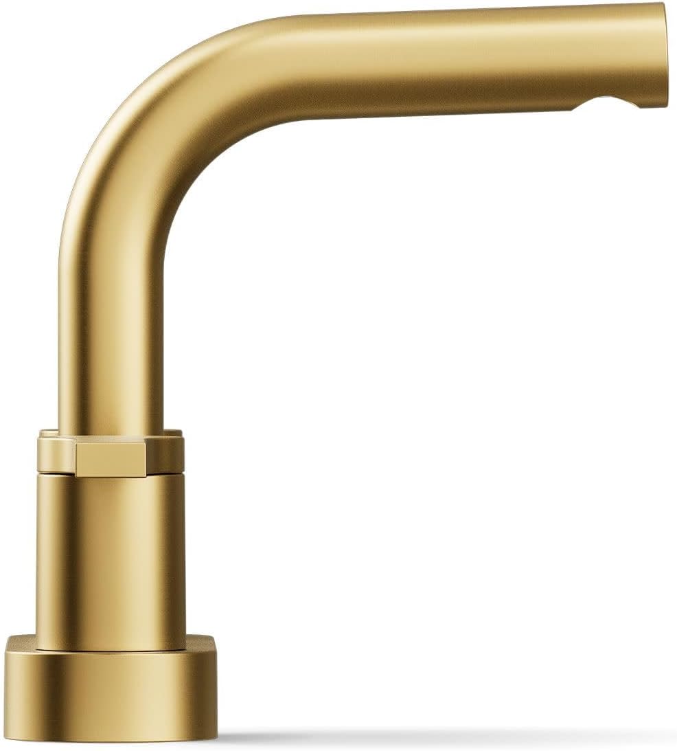 KOHLER K-33591-4N-2MB Elate® Centerset Bathroom Sink Faucet, Durable Brass, Contemporary Look, Easy Maintenance, Bathroom Faucets, 0.5 GPM, Vibrant Brushed Moderne Brass