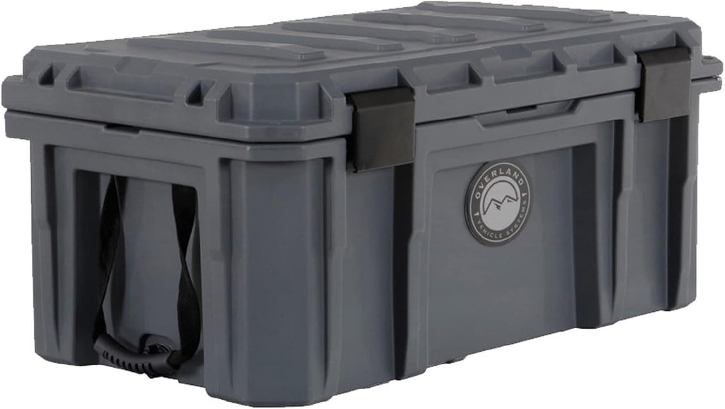 TrendsAuto D.B.S. 95 QT Dry Box Storage with Drain and Bottle Opener | Dark Grey | Waterproof Sealing | Heavy Duty Latches | 40100011 | Includes TrendsAuto Decal