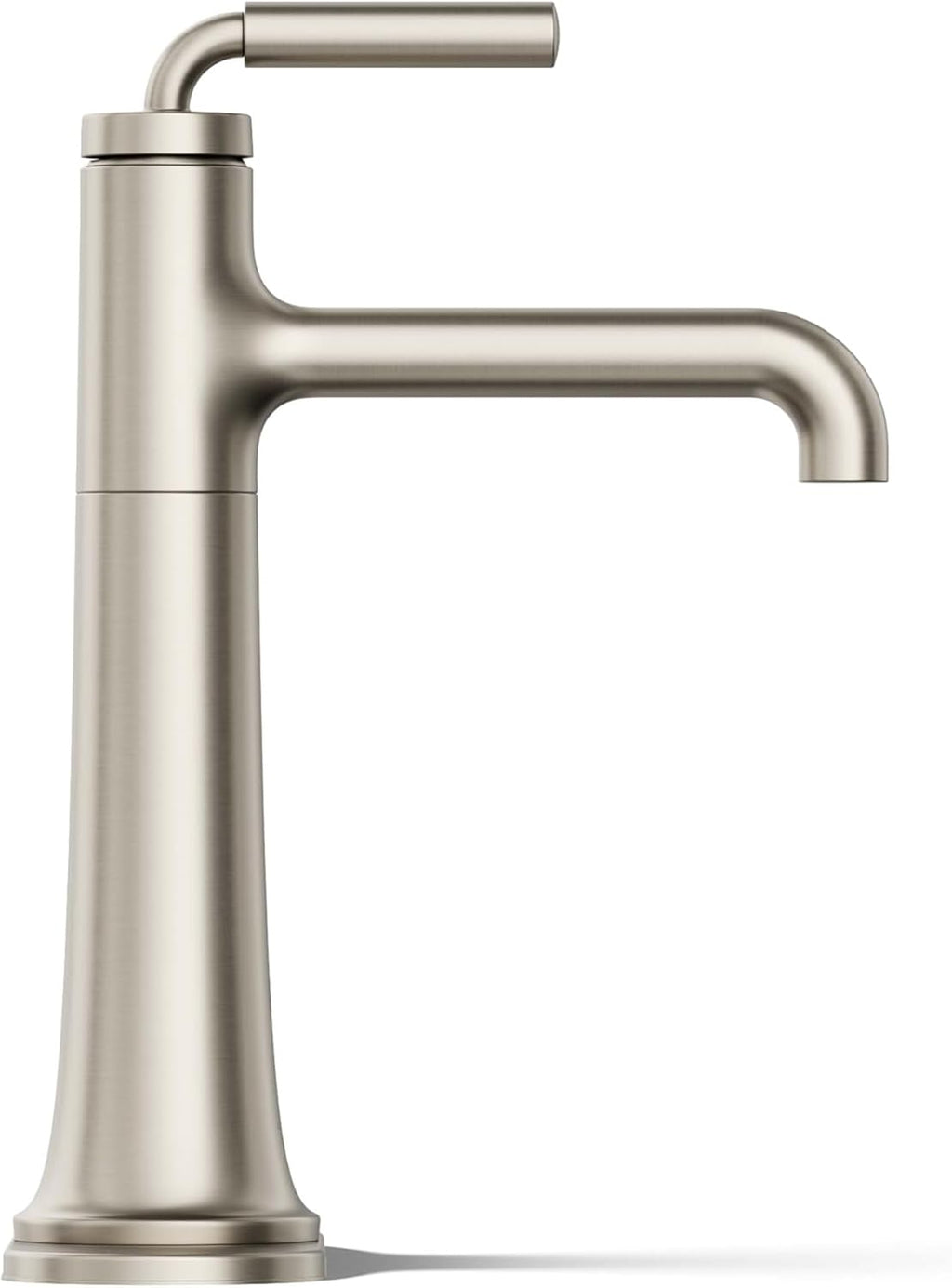 KOHLER 26437-4N-BN Tone K-26437-4N-BN ToneTall Single Handle Bathroom Sink Faucet, 5 GPM, Vibrant Brushed Nickel