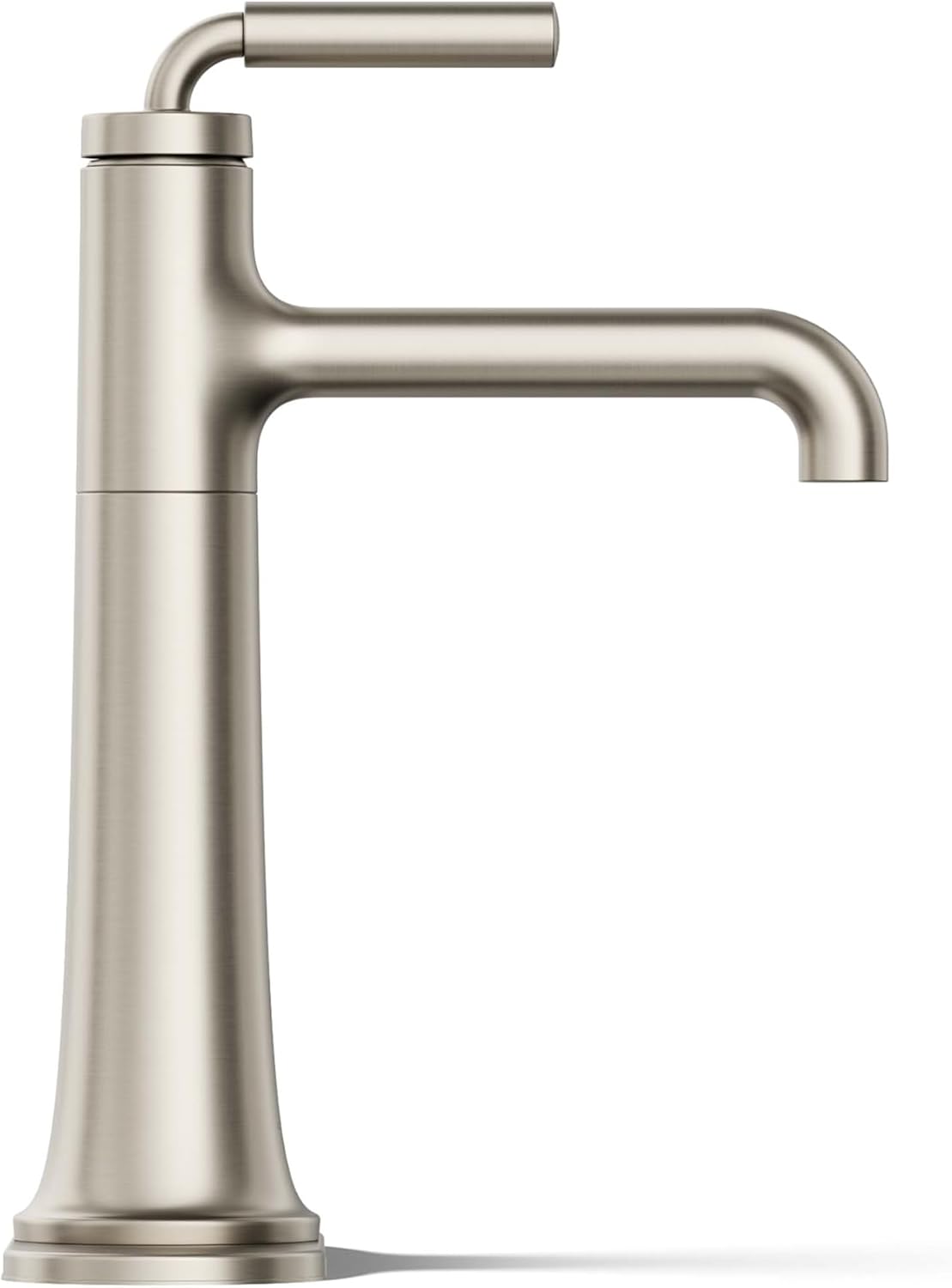 KOHLER 26437-4N-BN Tone K-26437-4N-BN ToneTall Single Handle Bathroom Sink Faucet, 5 GPM, Vibrant Brushed Nickel