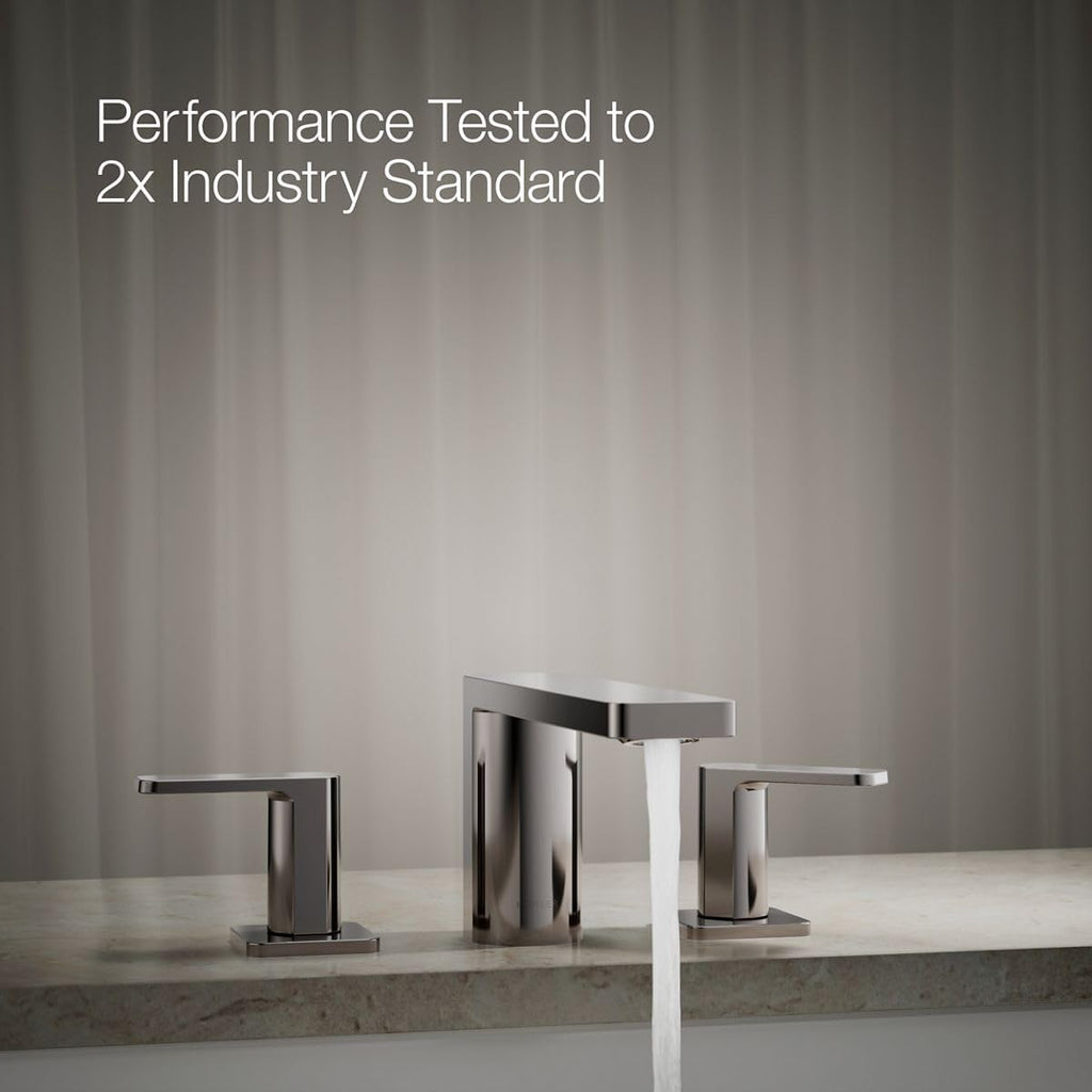 Kohler 27121-4-TT Parallel® Two-Handle Deck-Mount Bath Faucet, Vibrant Titanium